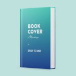 3/4 View Standing Hardcover Book Mockup