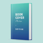 3/4 View Standing Hardcover Book Mockup