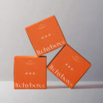 3 Boxes Mockup in Front View