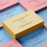 3 Business Card Grid Mockups mockup preview