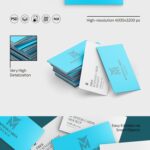 3 Business Cards Mockup in Different Shots