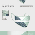 Three Face Mask Mockups in Different Views