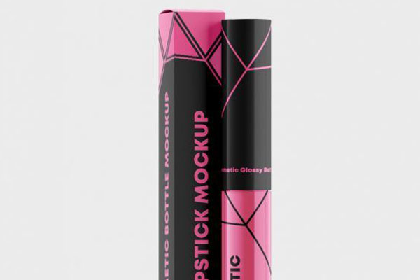 3 Cosmetic Mockups Featuring Mascara Wand, Bottle, and Packaging Box