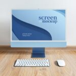 3 Different Shots of iMac Mockup