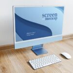 3 Different Shots of iMac Mockup