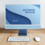 3 Different Shots of iMac Mockup