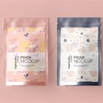3 Different Shots of Stand Up Pouch Mockup mockup preview