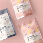 3 Different Shots of Stand Up Pouch Mockup mockup preview