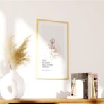 3 Different Shots of Wooden Wall Frame Mockup