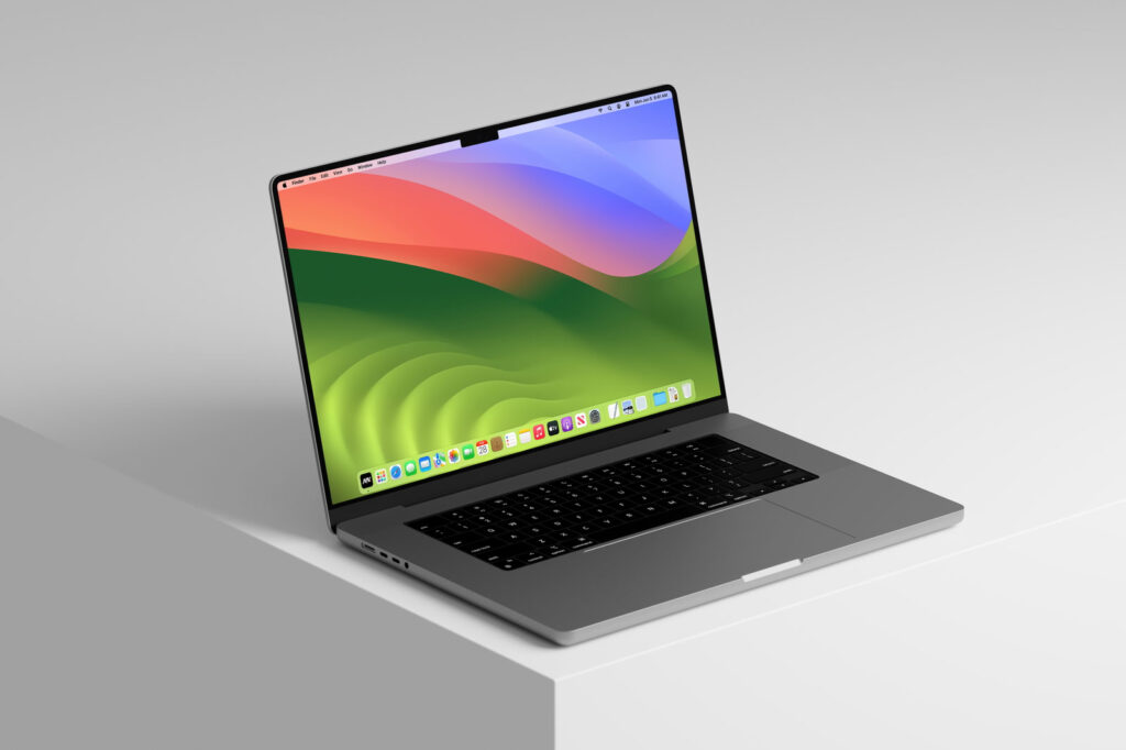 3 Different Showcases of MacBook Pro Mockup