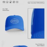 3 Different Sights of Trucker Hat Mockup