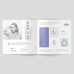 3 Different Visions of Square Brochure Mockup