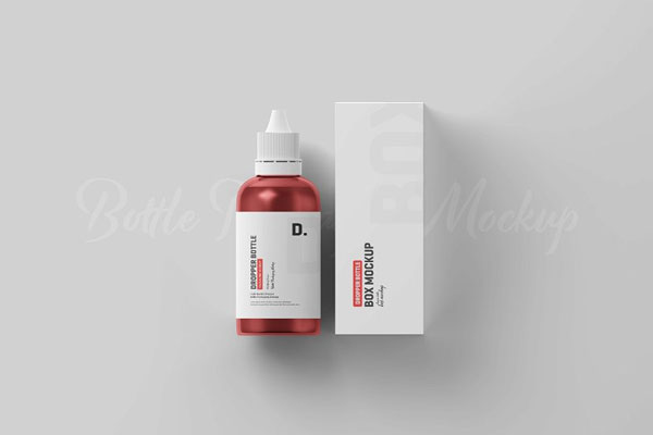 3 Distinct Shots of Dropper Bottle Mockup