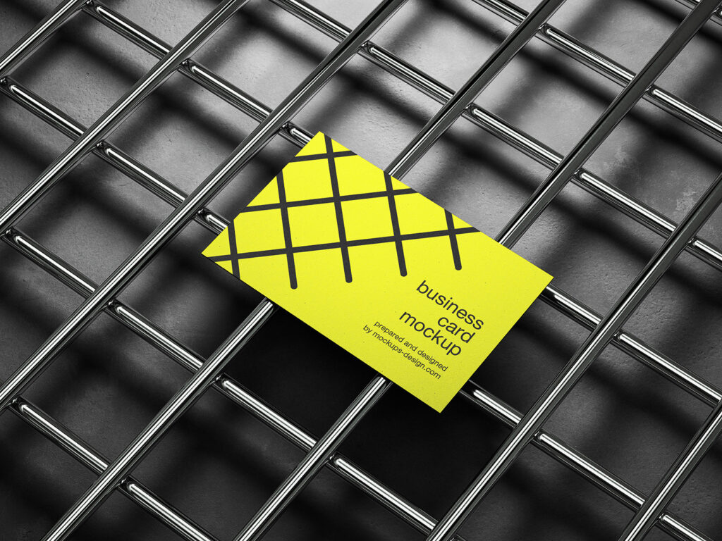 3 Distinct Shots of Industrial Business Card Mockups
