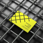 3 Distinct Shots of Industrial Business Card Mockups