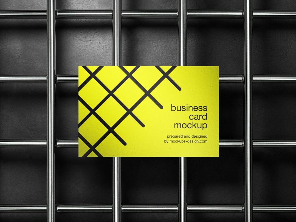 3 Distinct Shots of Industrial Business Card Mockups