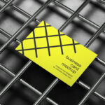 3 Distinct Shots of Industrial Business Card Mockups