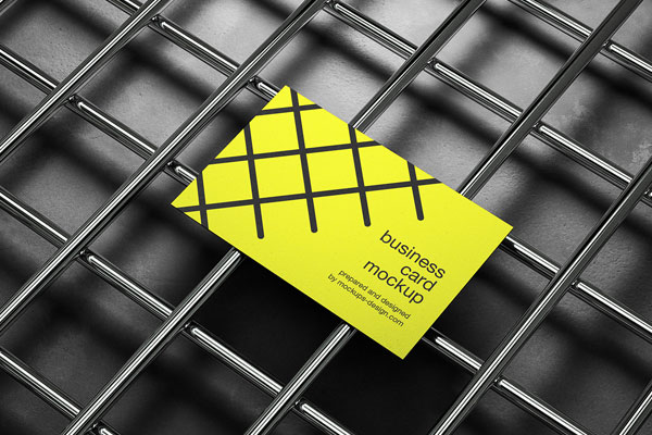 3 Distinct Shots of Industrial Business Card Mockups