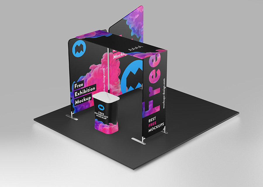 3 Exhibition Mockup in Varied Visions