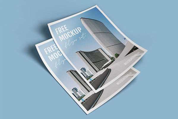 3 Flyer Mockups Featuring Multiple Flyers in Different Views