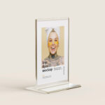 3 Flyer Stand Mockups in Different Angles