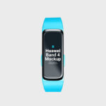 3 Huawei Band 4 Mockups in Different Shots