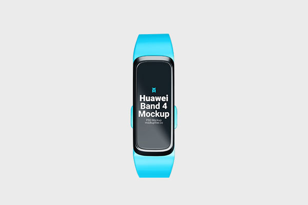 3 Huawei Band 4 Mockups in Different Shots