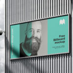 3 Industrial Billboard Mockups with Corrugated Metal Wall