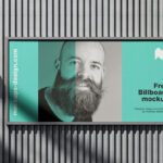 3 Industrial Billboard Mockups with Corrugated Metal Wall