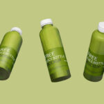 3 Juice Bottle Mockups in Different Positions