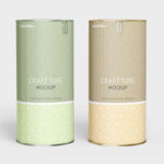 3 kraft Tube Mockups in Various Angles