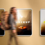 3 Lightbox Poster Mockup