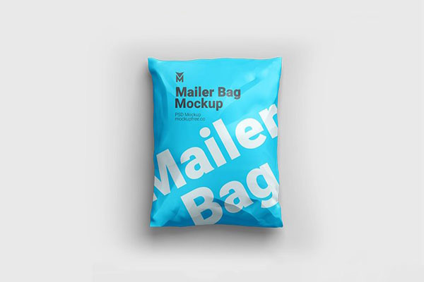 Different Views of 3 Mail Bag Mockups
