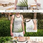 3 Male Tank Top Mockups in Different Shots