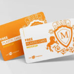 3 Mockups Featuring 2 Business Cards in Different Views