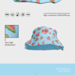 3 Mockups Featuring Bucket Hats in Different Views