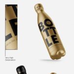 3 Mockups Featuring Floating or Stand-up Bottles in Different Views