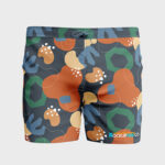 3 Mockups Featuring Men’s Swim Trunks in Different Views mockup preview