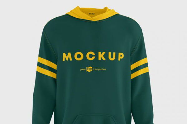 3 Mockups of a Floating Hoodie in Three Different Angles