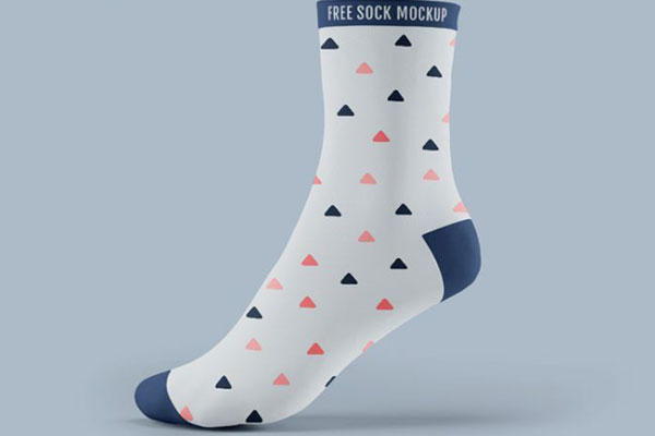 3 Mockups of a Pair of Socks in Different Angles
