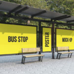 3 Mockups of Bus Shelter Posters
