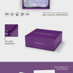 3 Mockups of Cardboard Packaging Boxes in Different Views