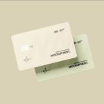 3 Mockups of Credit Cards Floating in the Air