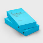 3 Mockups of Flat Boxes in Different Views
