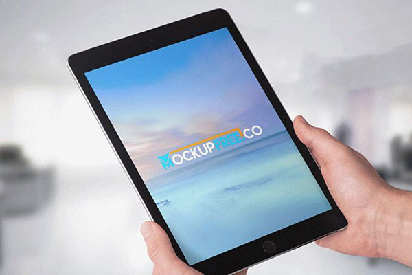 3 Mockups of iPads in Various Shots