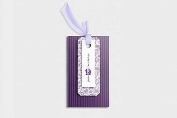 3 Mockups of Label Tags with Different Shapes and Views