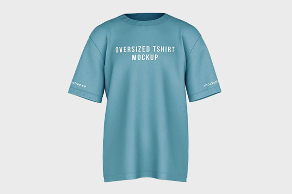 3 Mockups of Realistic Oversized T-Shirt