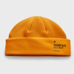 3 Mockups of Short Knitted Hat from Different Angles