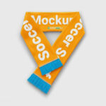 3 Mockups of Soccer Scarfs