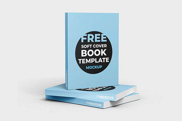 3 Mockups of Soft Cover Books